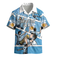 Custom Argentina Football Kid Hawaiian Shirt Goat Comic Style Sun Of May DT05 - Polynesian Pride