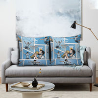 Argentina Football Pillow Cover Goat Comic Style Sun Of May DT05 - Polynesian Pride