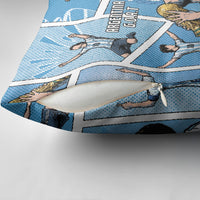 Argentina Football Pillow Cover Goat Comic Style Sun Of May DT05 - Polynesian Pride