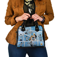 Argentina Football Shoulder Handbag Goat Comic Style Sun Of May DT05 - Polynesian Pride