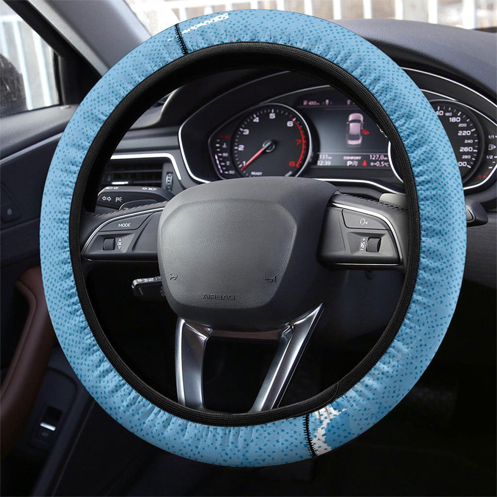 Argentina Football Steering Wheel Cover Goat Comic Style Sun Of May DT05 - Polynesian Pride