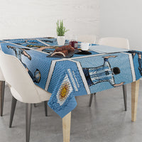 Argentina Football Tablecloth Goat Comic Style Sun Of May DT05 - Polynesian Pride
