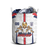 Custom England Football Laundry Basket Three Lions Trophy St George Cross DT05 - Polynesian Pride
