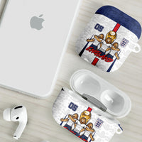 Custom England Football AirPods Case Three Lions Trophy St George Cross DT05 - Polynesian Pride