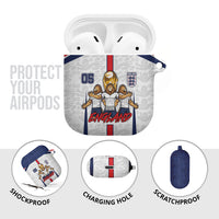 Custom England Football AirPods Case Three Lions Trophy St George Cross DT05 - Polynesian Pride
