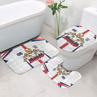 Custom England Football Bathroom Set Three Lions Trophy St George Cross DT05 - Polynesian Pride