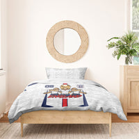 Custom England Football Bedding Set Three Lions Trophy St George Cross DT05 - Polynesian Pride