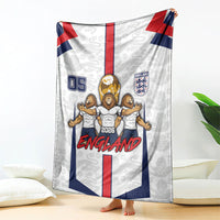 Custom England Football Blanket Three Lions Trophy St George Cross DT05 - Polynesian Pride