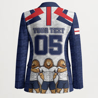 Custom England Football Blazer Three Lions Trophy St George Cross DT05 - Polynesian Pride