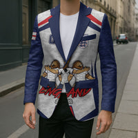 Custom England Football Blazer Three Lions Trophy St George Cross DT05 - Polynesian Pride