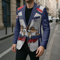 Custom England Football Blazer Three Lions Trophy St George Cross DT05 - Polynesian Pride