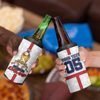Custom England Football 4 in 1 Can Cooler Tumbler Three Lions Trophy St George Cross DT05 - Polynesian Pride