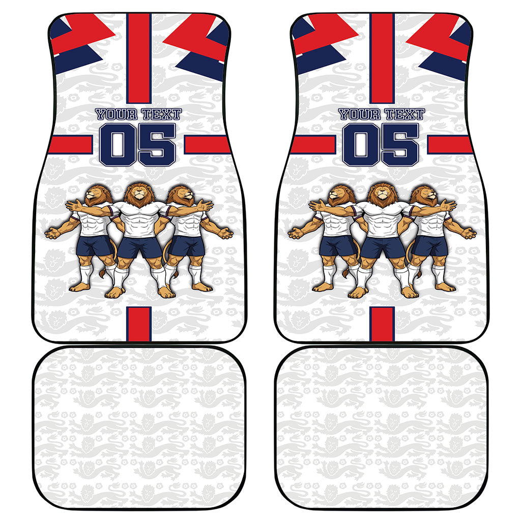 Custom England Football Car Mats Three Lions Trophy St George Cross DT05 - Polynesian Pride