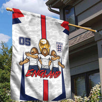 Custom England Football Garden Flag Three Lions Trophy St George Cross DT05 - Polynesian Pride