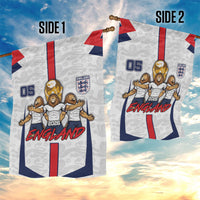 Custom England Football Garden Flag Three Lions Trophy St George Cross DT05 - Polynesian Pride