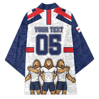 Custom England Football Kimono Three Lions Trophy St George Cross DT05 - Polynesian Pride