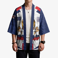 Custom England Football Kimono Three Lions Trophy St George Cross DT05 - Polynesian Pride