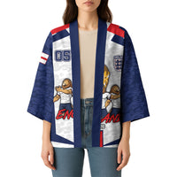 Custom England Football Kimono Three Lions Trophy St George Cross DT05 - Polynesian Pride