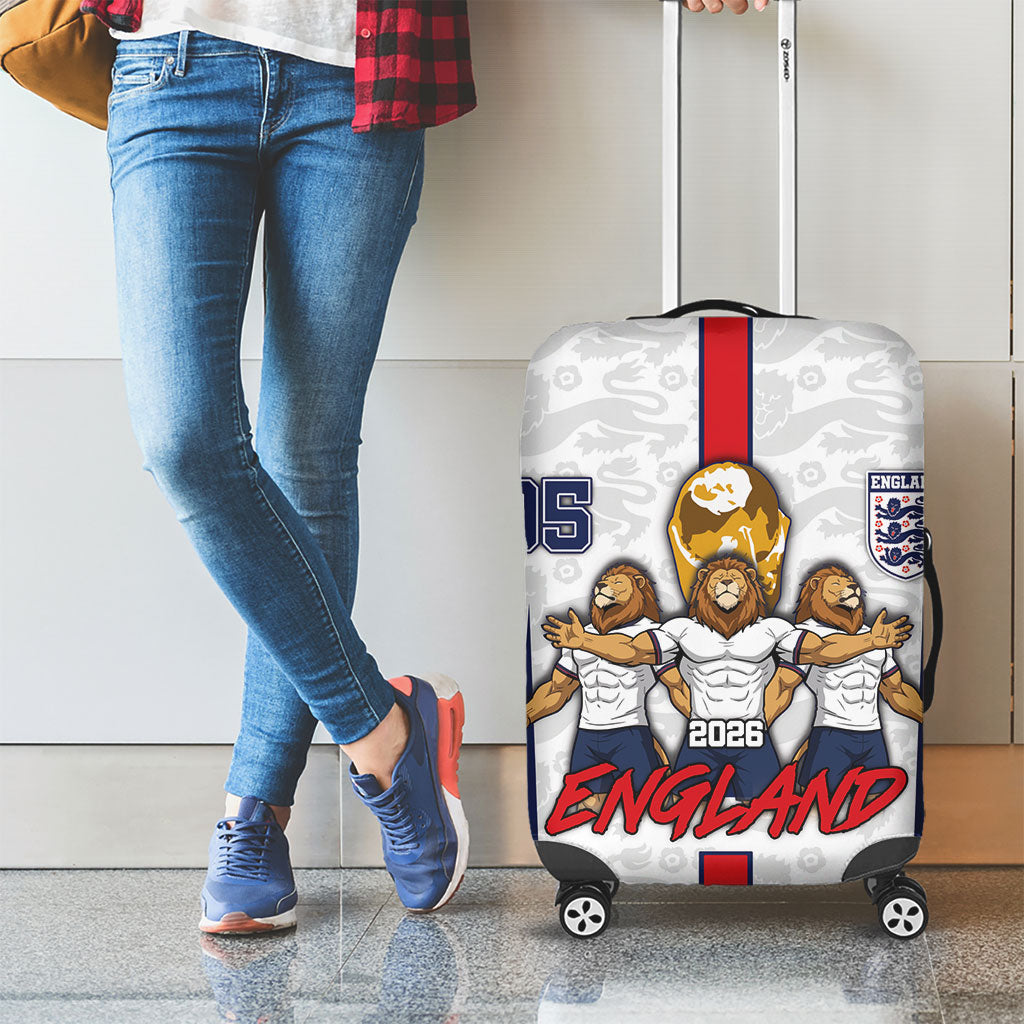 Custom England Football Luggage Cover Three Lions Trophy St George Cross DT05 - Polynesian Pride