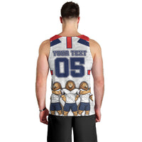 Custom England Football Men Tank Top Three Lions Trophy St George Cross DT05 - Polynesian Pride