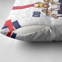 Custom England Football Pillow Cover Three Lions Trophy St George Cross DT05 - Polynesian Pride