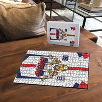 Custom England Football Puzzle Three Lions Trophy St George Cross DT05 - Polynesian Pride