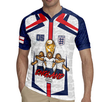 Custom England Football Rugby Jersey Three Lions Trophy St George Cross DT05 - Polynesian Pride