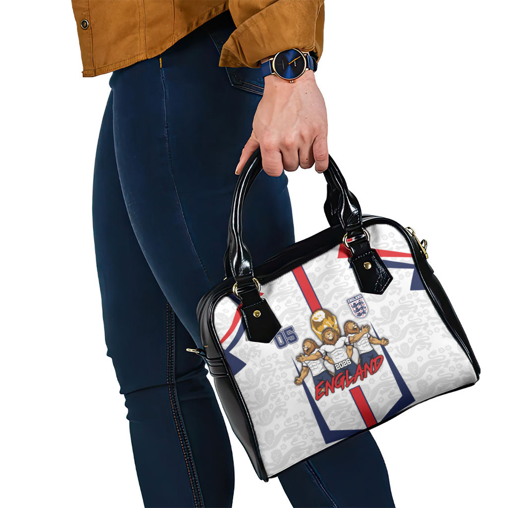 Custom England Football Shoulder Handbag Three Lions Trophy St George Cross DT05 - Polynesian Pride
