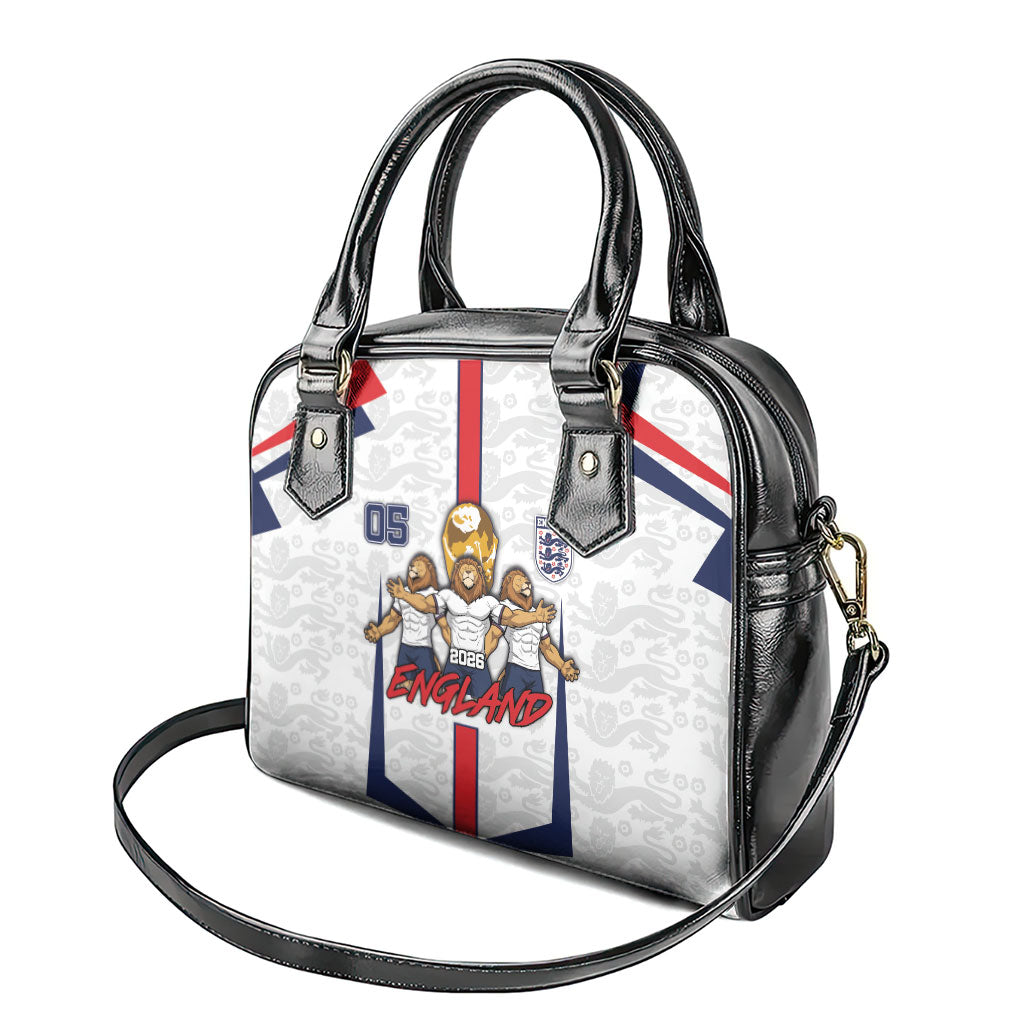 Custom England Football Shoulder Handbag Three Lions Trophy St George Cross DT05 - Polynesian Pride