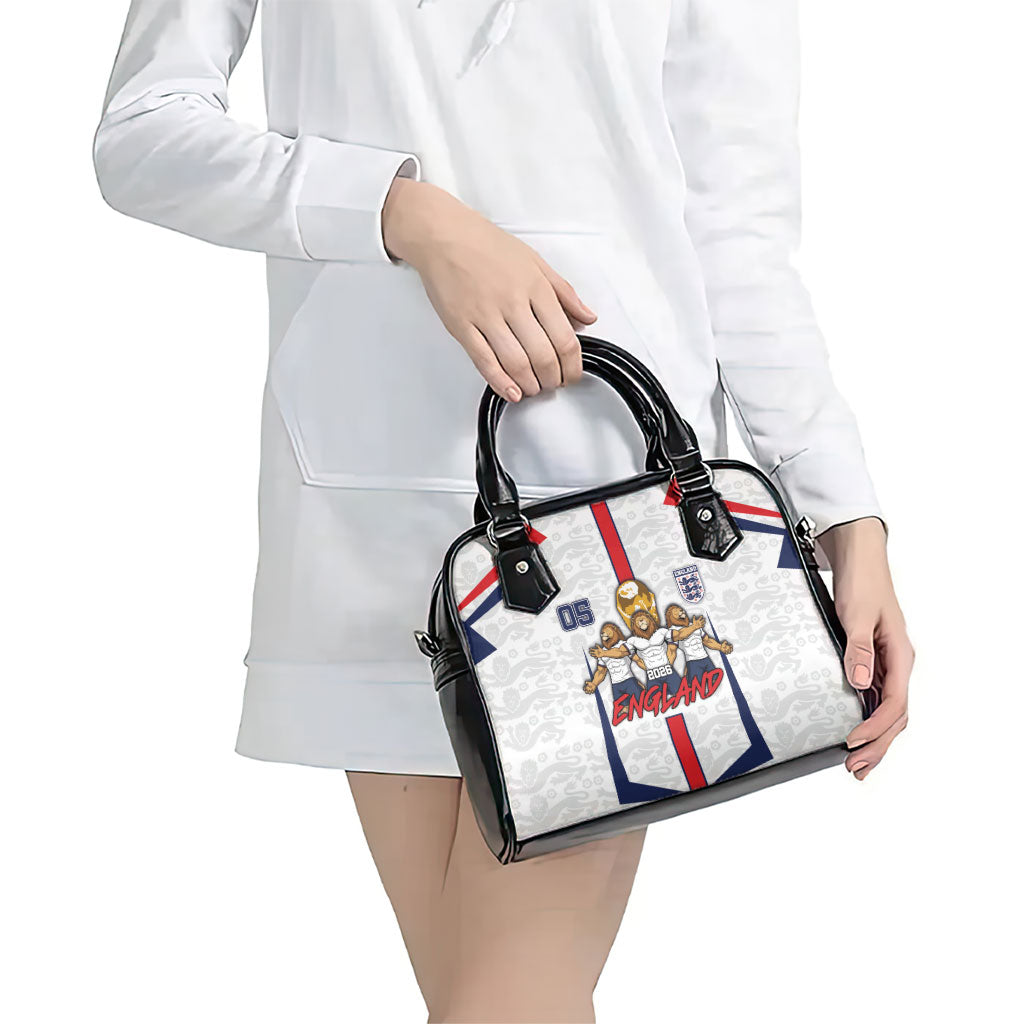 Custom England Football Shoulder Handbag Three Lions Trophy St George Cross DT05 - Polynesian Pride