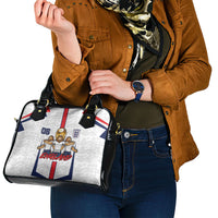 Custom England Football Shoulder Handbag Three Lions Trophy St George Cross DT05 - Polynesian Pride