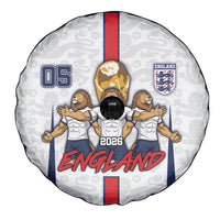 Custom England Football Spare Tire Cover Three Lions Trophy St George Cross DT05 - Polynesian Pride
