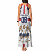 Custom England Football Tank Maxi Dress Three Lions Trophy St George Cross DT05 - Polynesian Pride