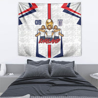 Custom England Football Tapestry Three Lions Trophy St George Cross DT05 - Polynesian Pride