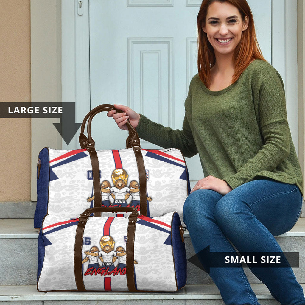 Custom England Football Travel Bag Three Lions Trophy St George Cross DT05 - Polynesian Pride