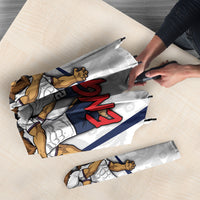 Custom England Football Umbrella Three Lions Trophy St George Cross DT05 - Polynesian Pride