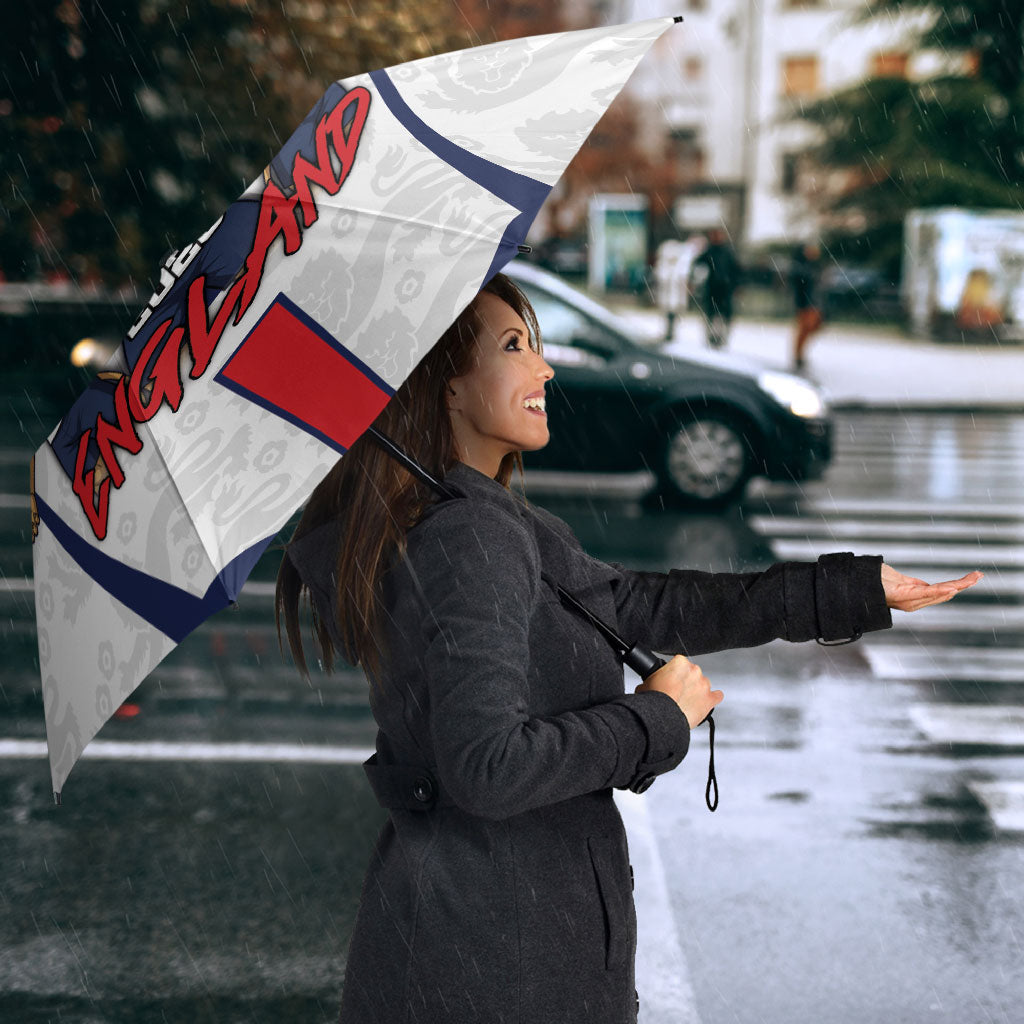 Custom England Football Umbrella Three Lions Trophy St George Cross DT05 - Polynesian Pride