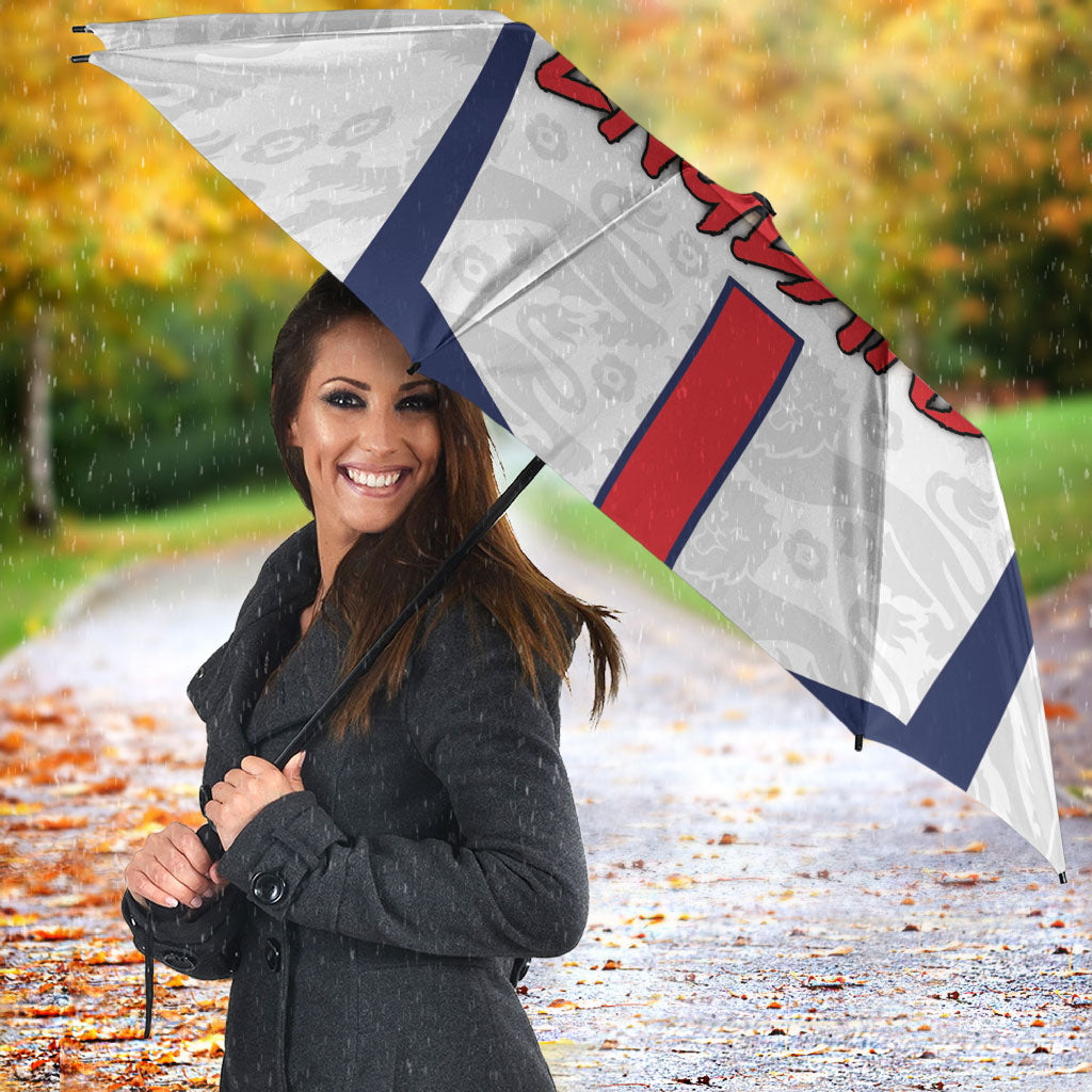 Custom England Football Umbrella Three Lions Trophy St George Cross DT05 - Polynesian Pride