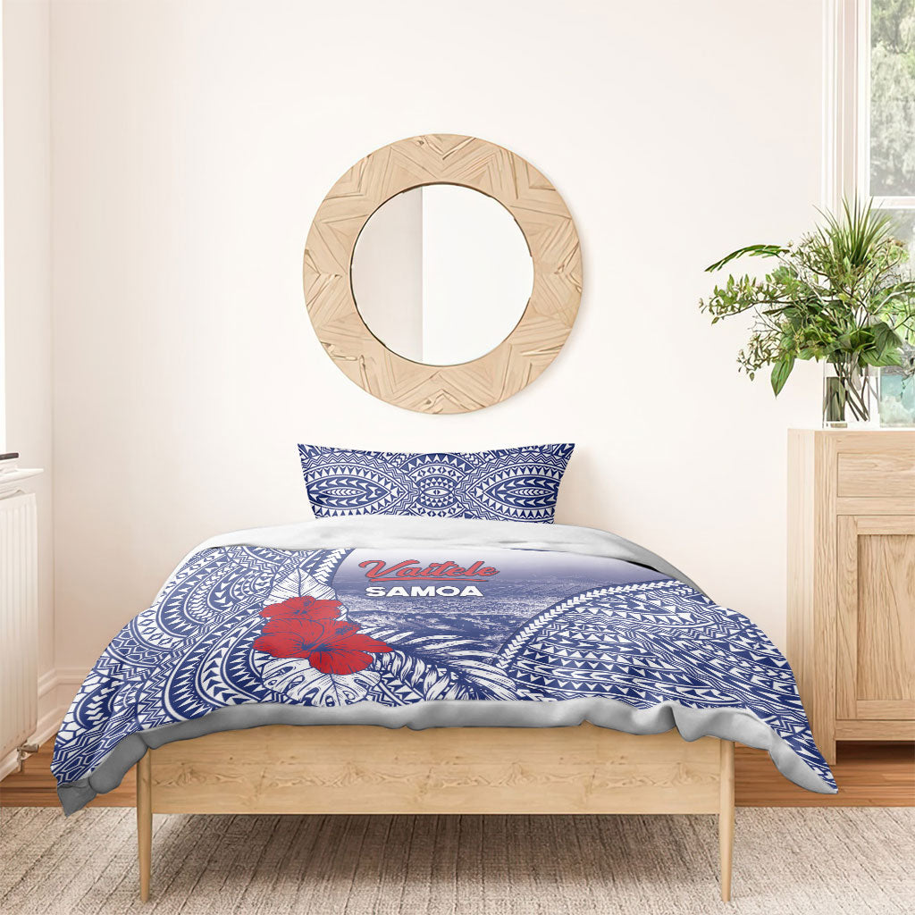 Vaitele Samoa Village Bedding Set Falefa Valley Polynesian Tribal Hibiscus Floral DT05 - Polynesian Pride