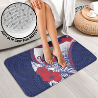Vailele Samoa Village Bathroom Set Map Polynesian Tribal Hibiscus Floral DT05 - Polynesian Pride
