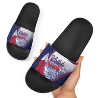 Vailele Samoa Village Slide Sandals Map Polynesian Tribal Hibiscus Floral DT05 - Polynesian Pride