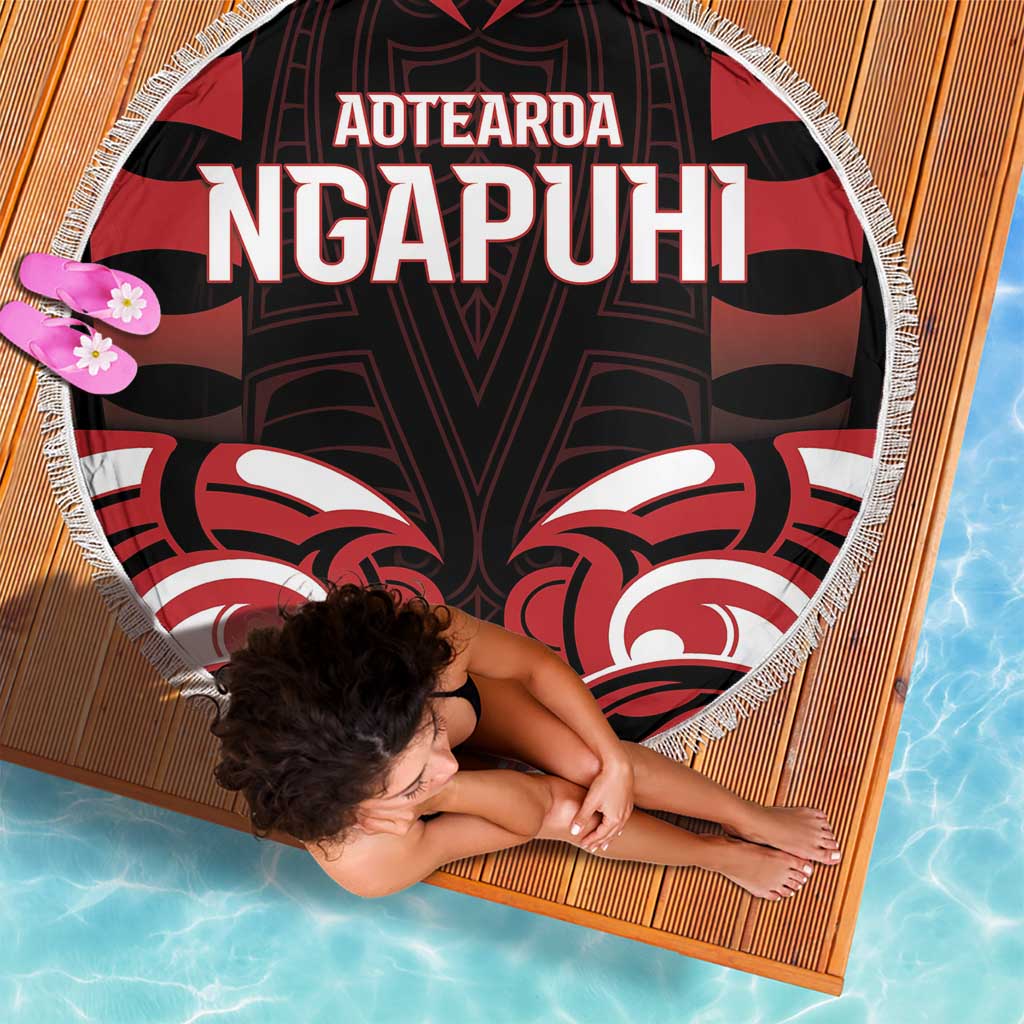 Aotearoa Ngapuhi Beach Blanket Maori Pattern New Zealand DT05 - Polynesian Pride