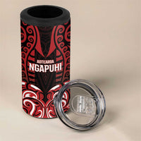 Custom Aotearoa Ngapuhi 4 in 1 Can Cooler Tumbler Maori Pattern New Zealand DT05 - Polynesian Pride