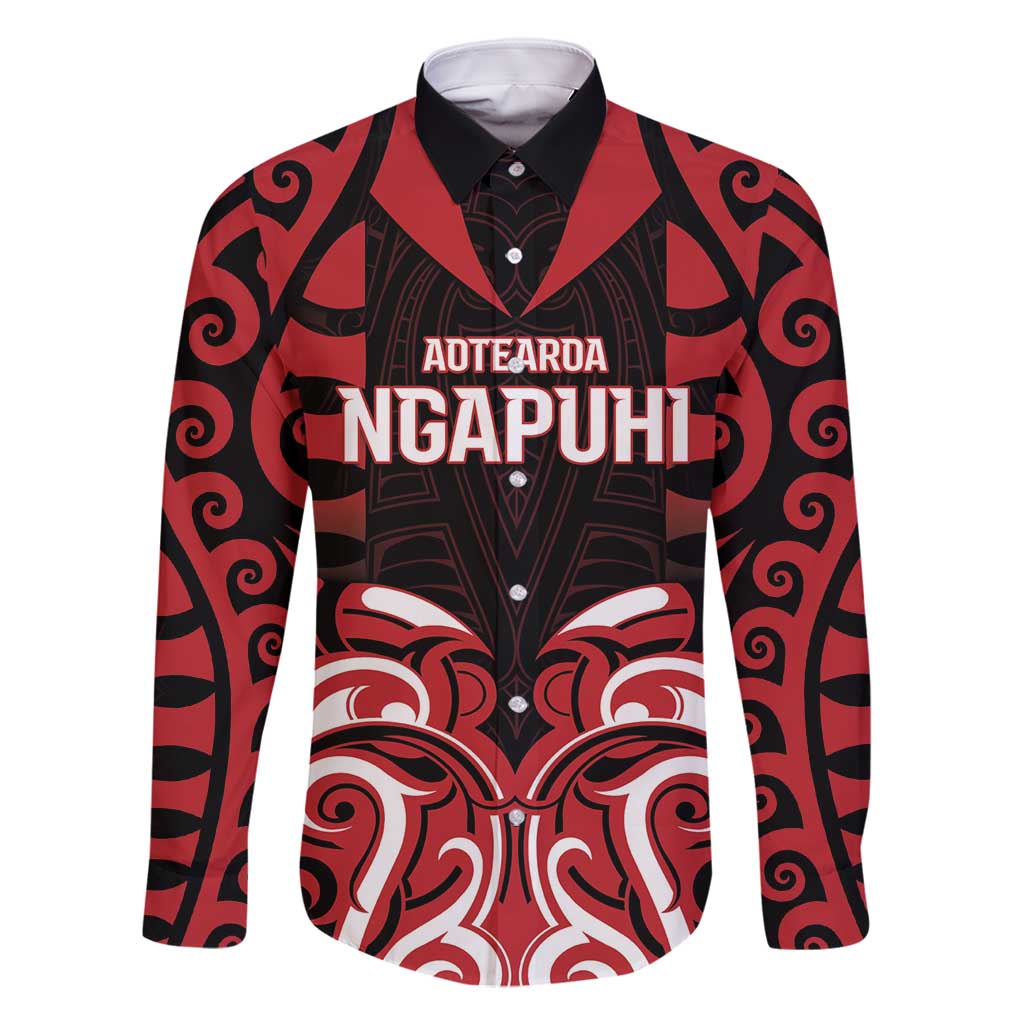 Custom Aotearoa Ngapuhi Family Matching Tank Maxi Dress and Hawaiian Shirt Maori Pattern New Zealand - Polynesian Pride