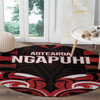 Aotearoa Ngapuhi Round Carpet Maori Pattern New Zealand - Polynesian Pride
