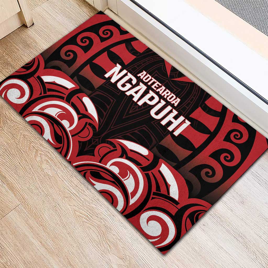 Aotearoa Ngapuhi Rubber Doormat Maori Pattern New Zealand DT05 - Polynesian Pride