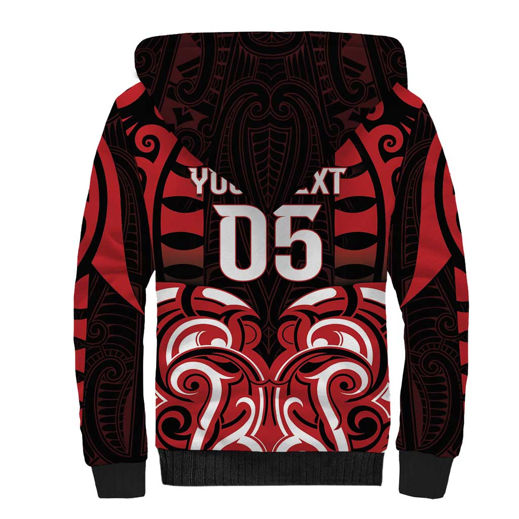 Custom Aotearoa Ngapuhi Sherpa Hoodie Maori Pattern New Zealand DT05 - Polynesian Pride