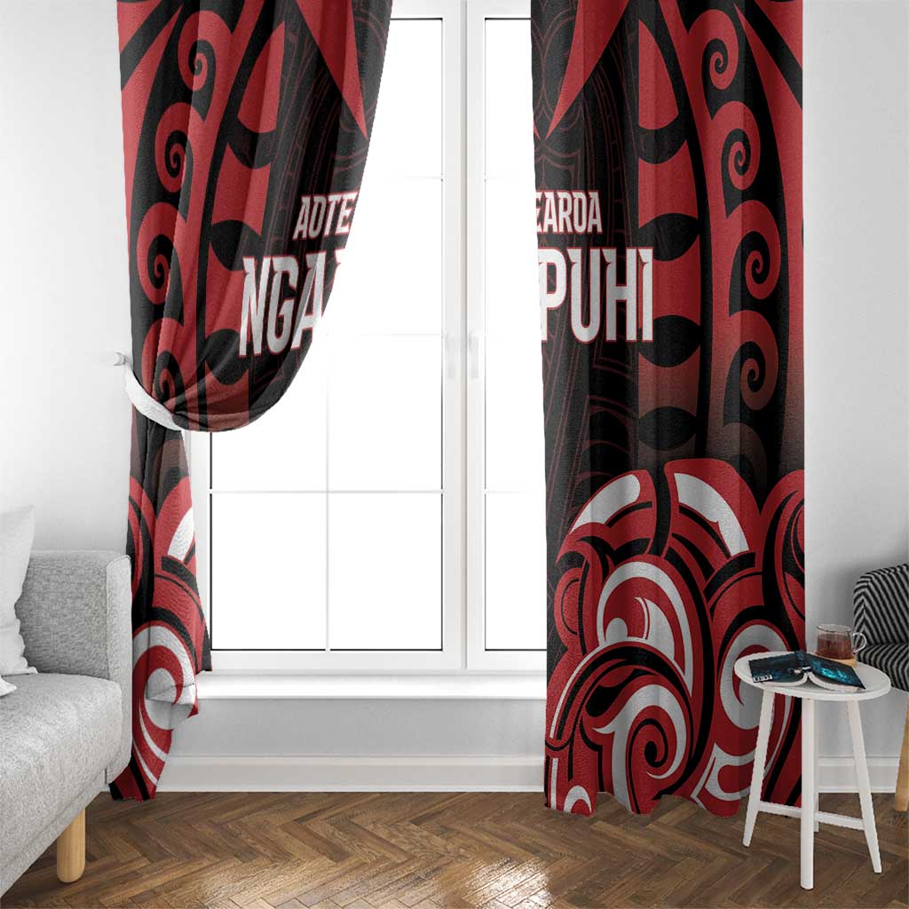 Aotearoa Ngapuhi Window Curtain Maori Pattern New Zealand - Polynesian Pride