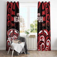 Aotearoa Ngapuhi Window Curtain Maori Pattern New Zealand - Polynesian Pride
