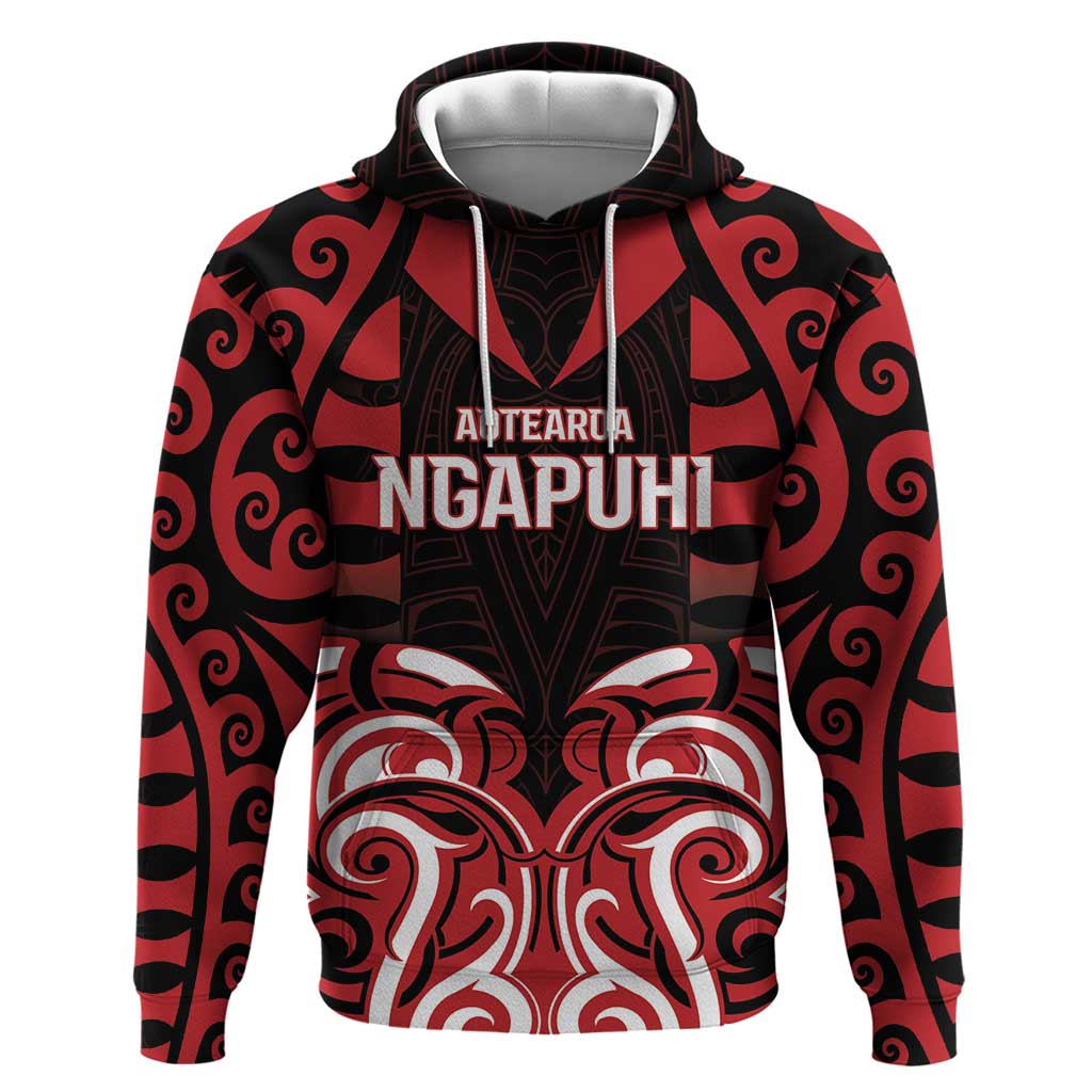Custom Aotearoa Ngapuhi Zip Hoodie Maori Pattern New Zealand - Polynesian Pride